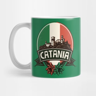 Catania, Sicilia / Retro Italian Region Design Mug